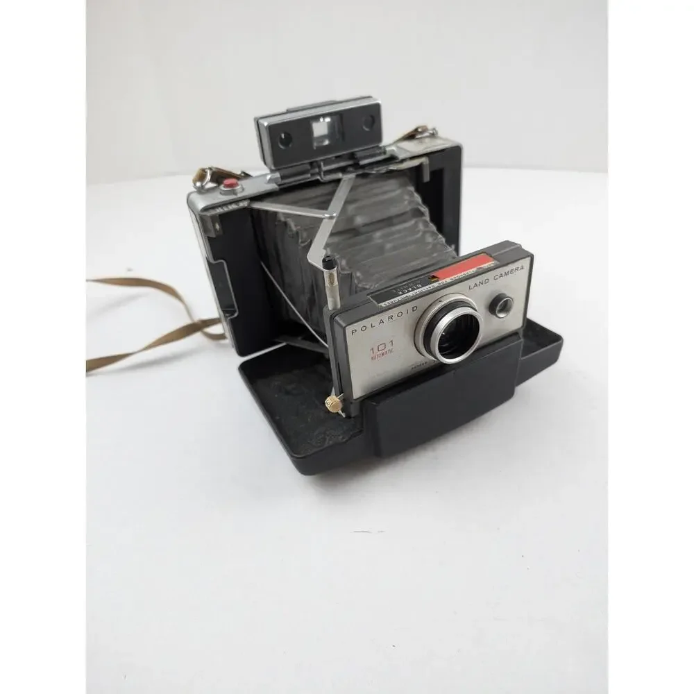 Vintage Polaroid Land Camera Model 101 Folding Instant Camera Untested USA